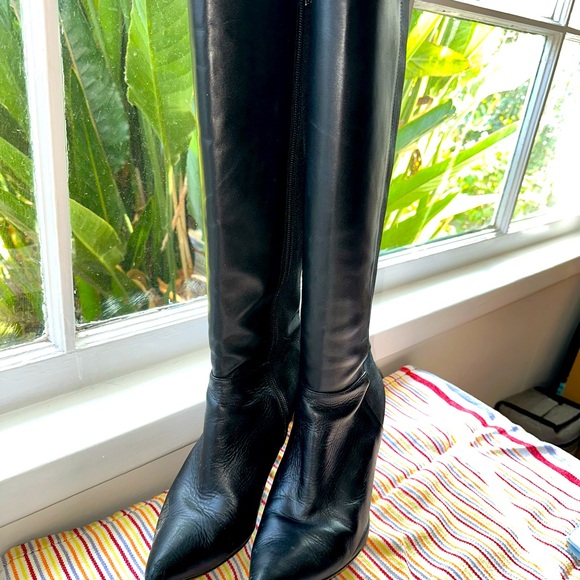 Calvin Klein black stiletto boots - Picture 2 of 7